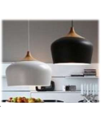 COLGANTE GOURMET MADERA NEGRO/BLANCO